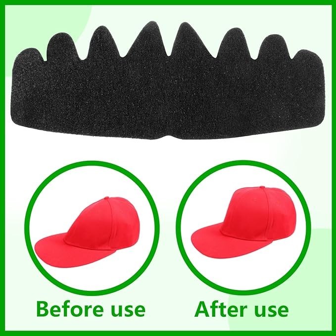 10 PCS Black Baseball Caps Inserts, Flexible Washable Hat Shaper Insert…