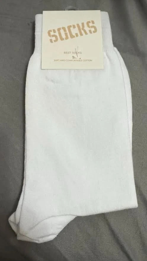 Men’s High Quality Solid Color Dress Socks One Size 10~13