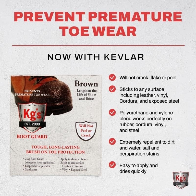 Boot Guard Brush On Toe Protection – Brush On Liquid for Tough, Long-Lasting …