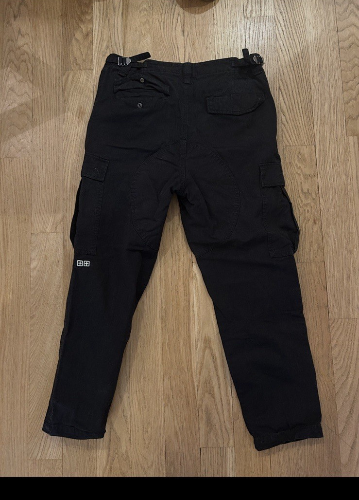 Ksubi Men’s Black Solid Cargo Pants Size 31 Regular Fit w/ Cargo Pockets