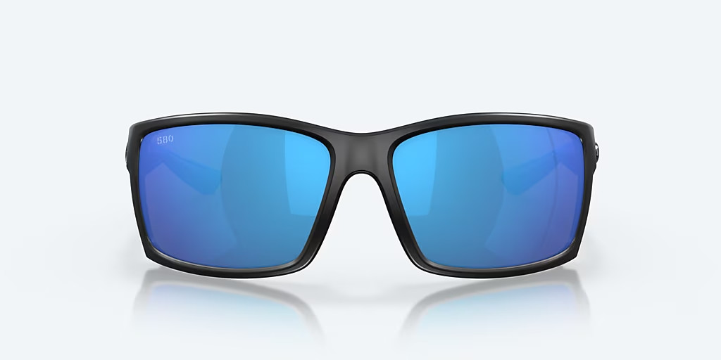 Costa Del Mar Sunglasses REEFTON Blackout / Blue Mirror POLARIZED Glass 580G