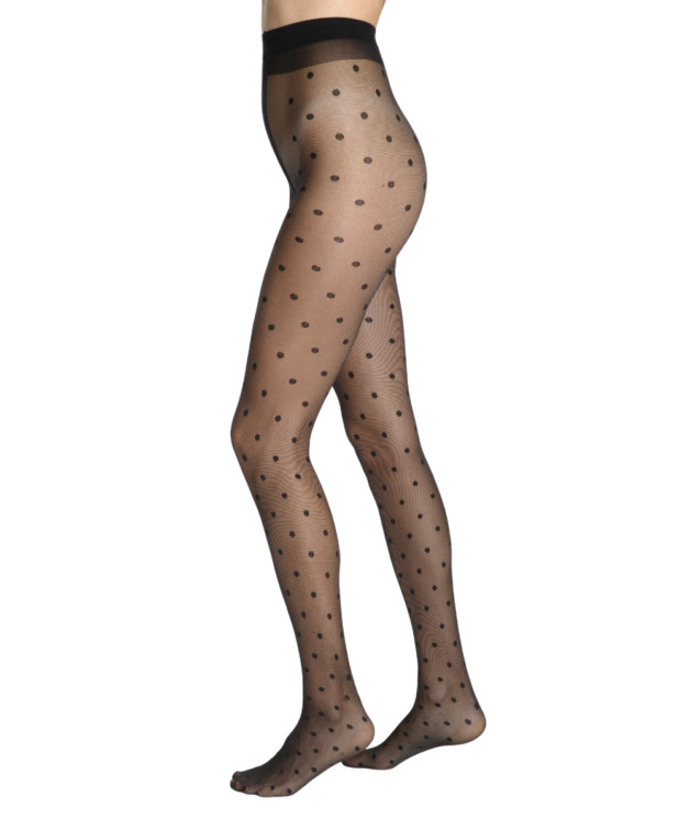 Lyli Polka Dot Sheer Pantyhose 20 Denier Tights by CdR