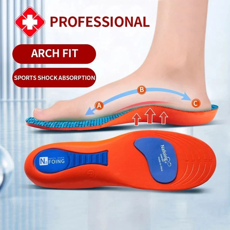 Sport Orthopedic Insoles for Feet Men Women EVA Breathable Shock Absorption Shoe