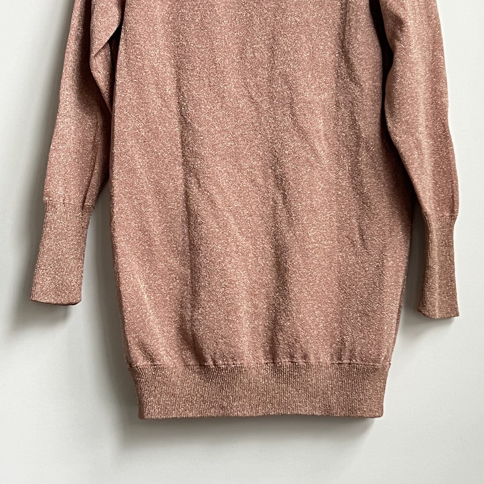 J. Crew Collection Long Cardigan Double Knit Lurex Pink Size Small $128 J8223