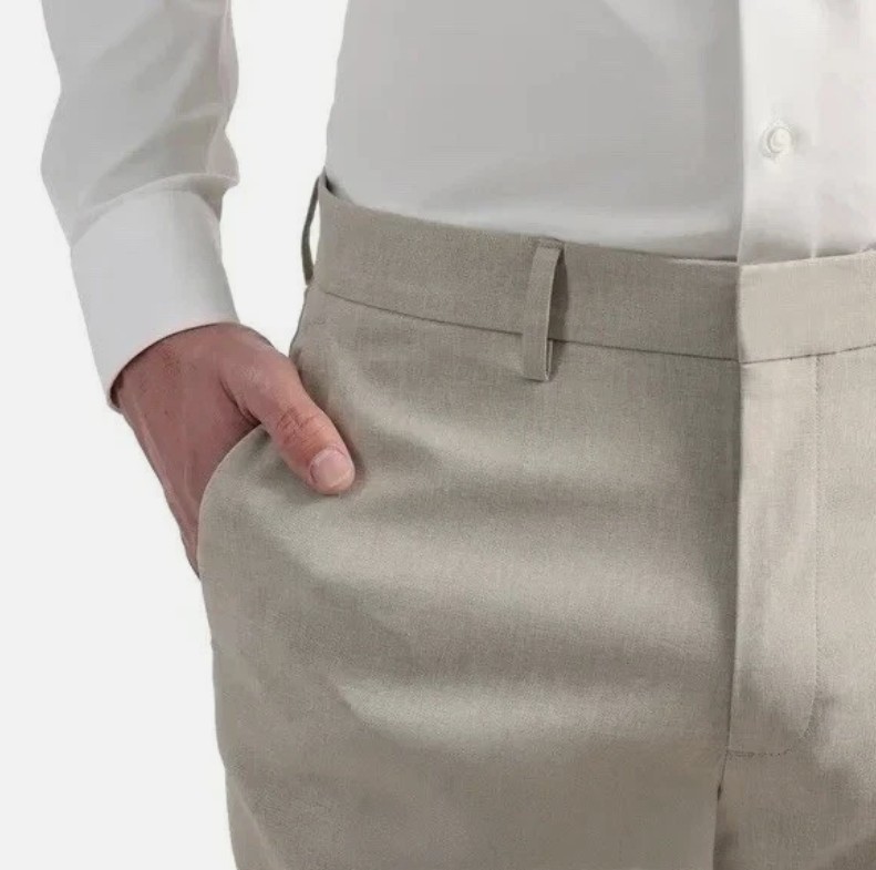 Kenneth Cole Men’s Slim Fit Dress Pants Stretch Waist Comfort Blue,Tan ,Gray