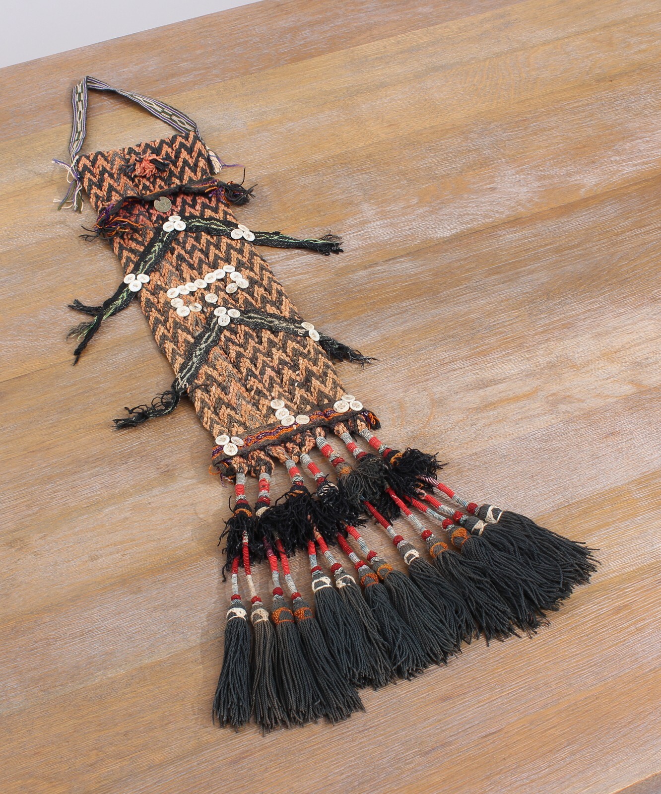 Tassel Segusha Belly Dance Hair Piece 5.12″ x 25.98″ VINTAGE FAST Shipment 15263