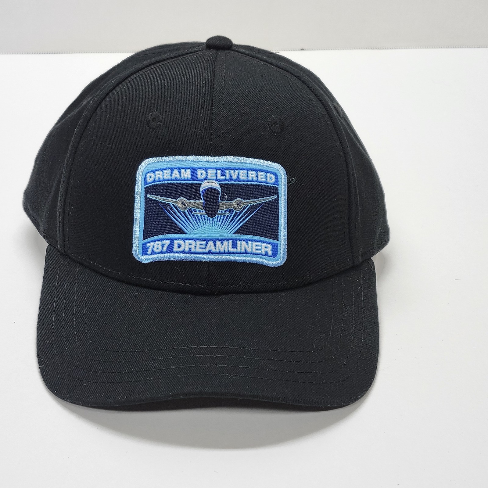 Boeing 787 Dreamliner Hat Cap Dream Delivered Official Merchandise Black Cotton