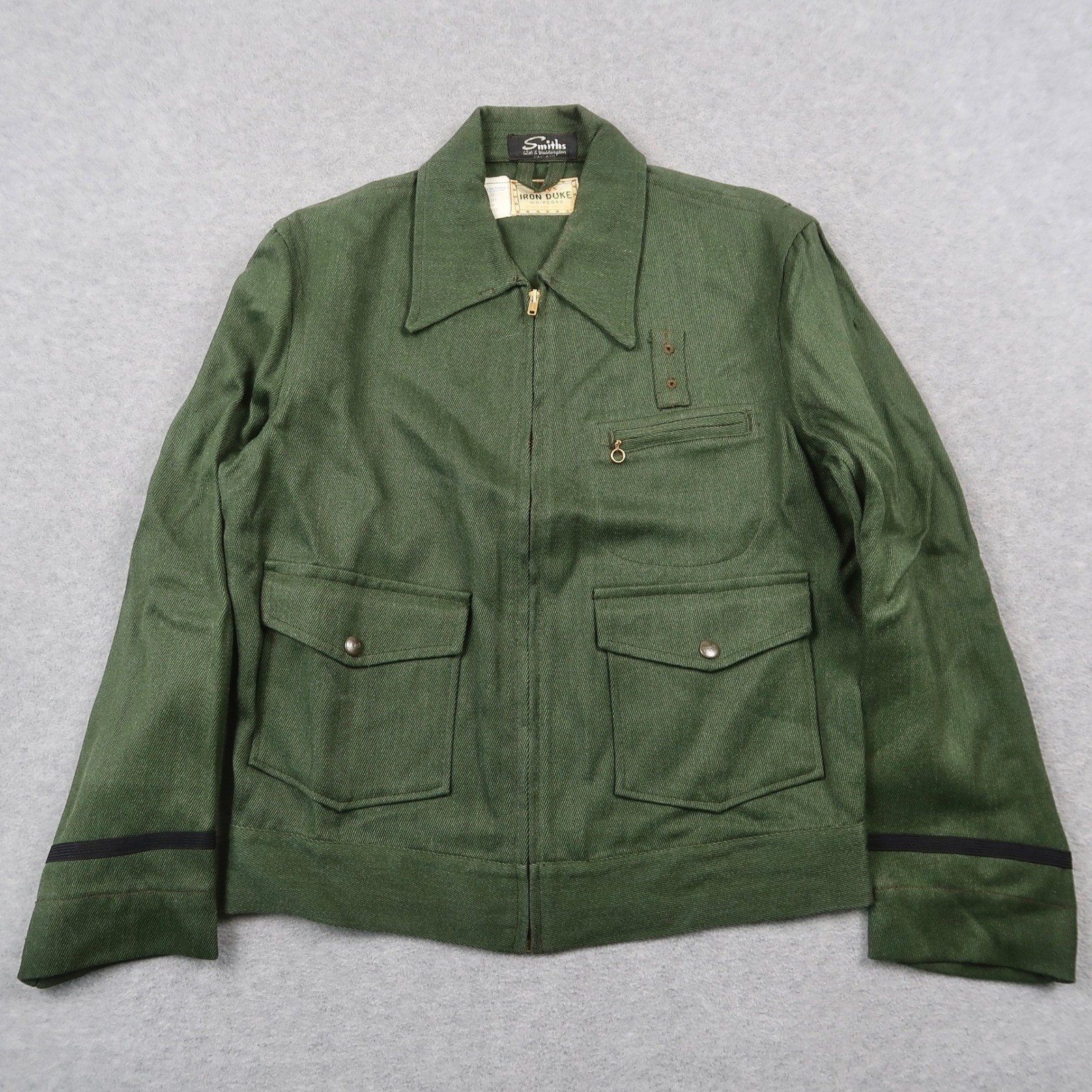 Vintage 60s Deadstock Days Iron Duke Whipcord Jacket Mens 40 Talon Zip Smiths