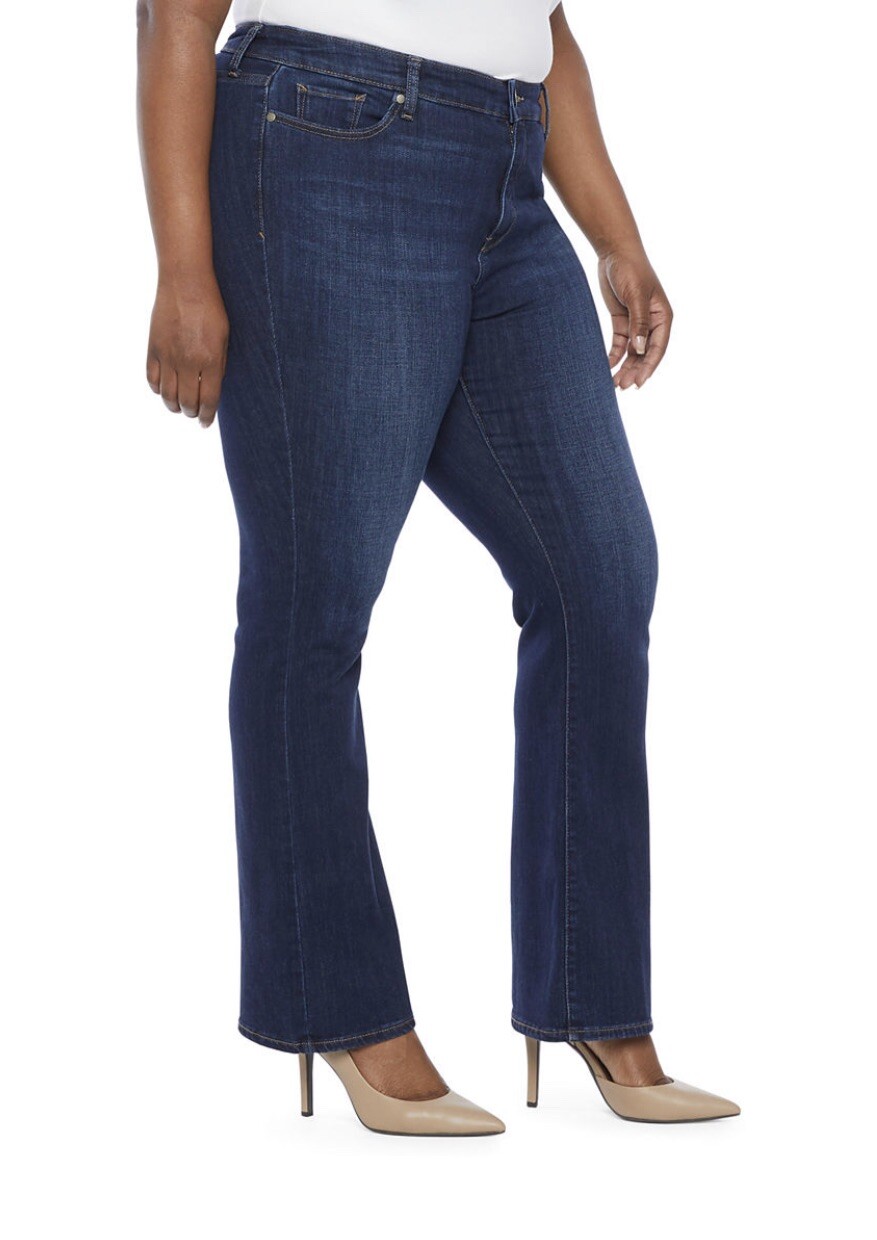 new womens A.n.a slim bootcut jeans midrise size 24W Short