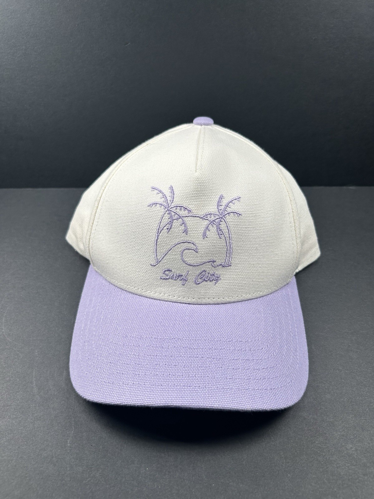 Surf City Embroidered Adult White Adjustable Snapback Baseball Hat Cap OSFM