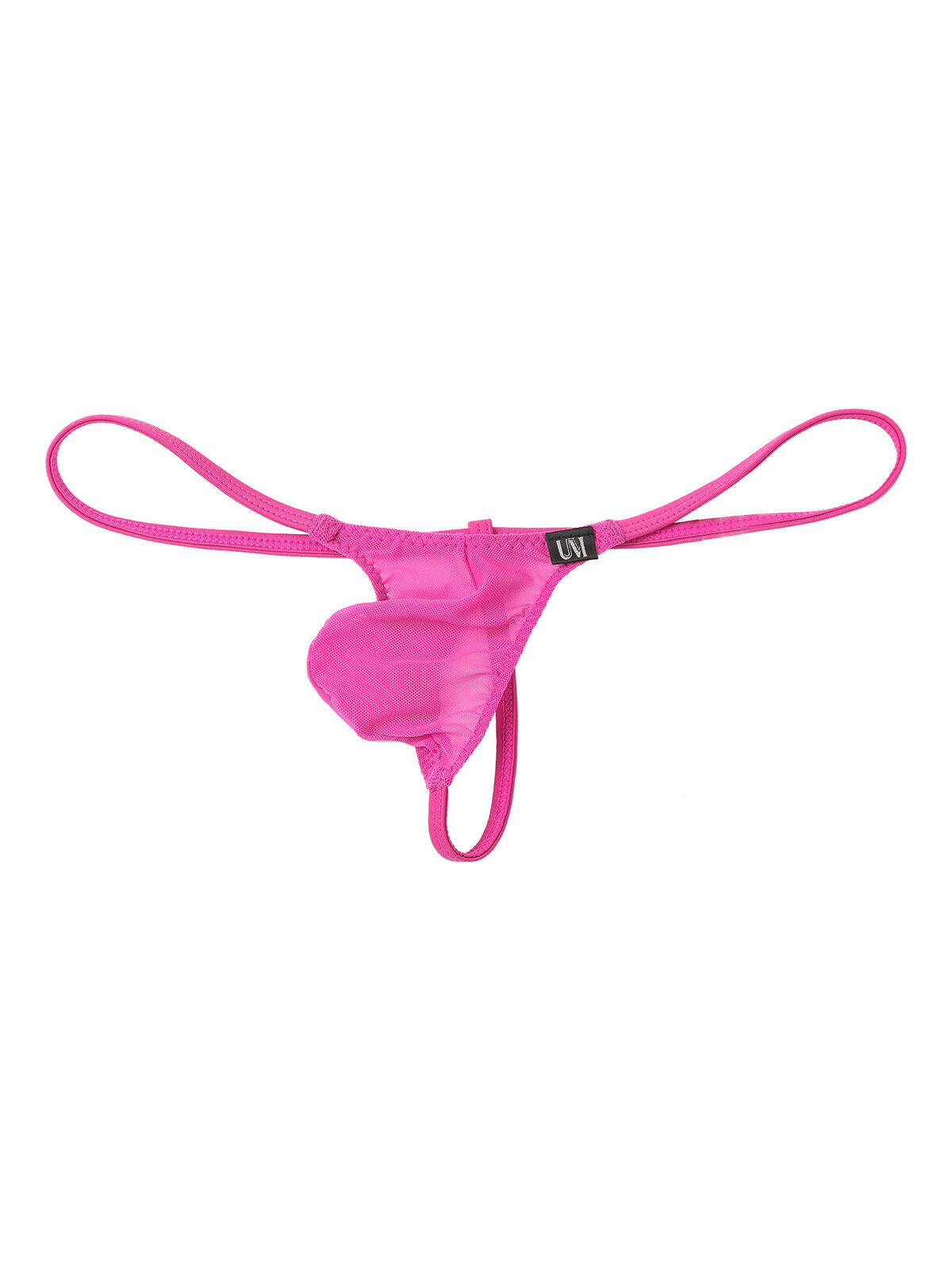 Mens See Through Mini Thong Bulge Pouch T-Back G-string Low Rise Micro Underwear