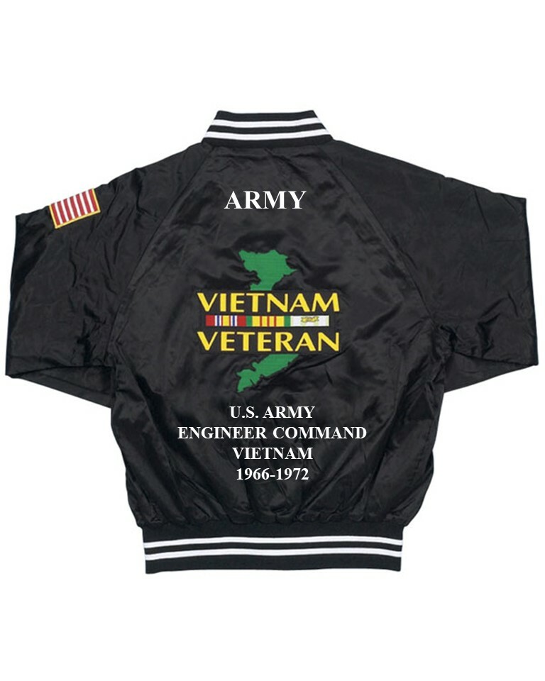 REPUBLIC OF KOREA FORCES ALLIES VIETNAM EMBROIDERED SATIN JACKET(BACK ONLY)