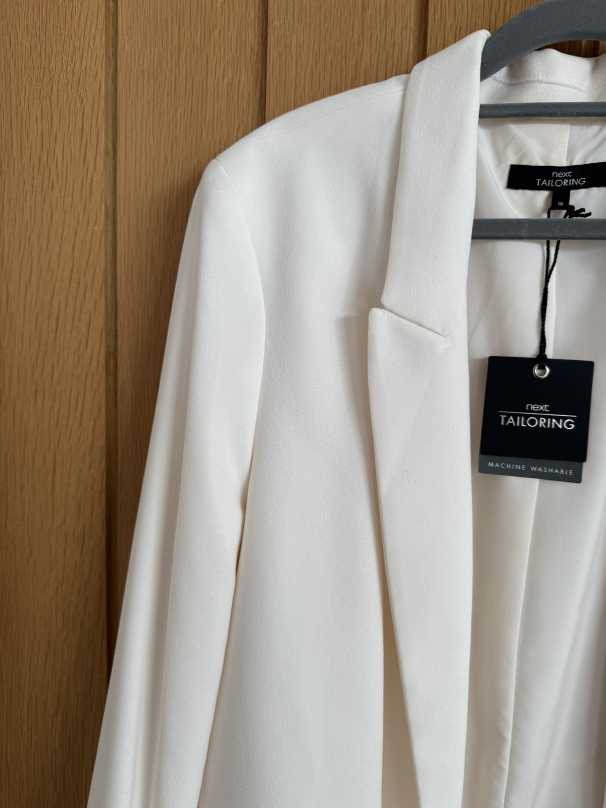 Next Tailoring Cream Jacket Size 18 New With Tag rrp £40 machine washable