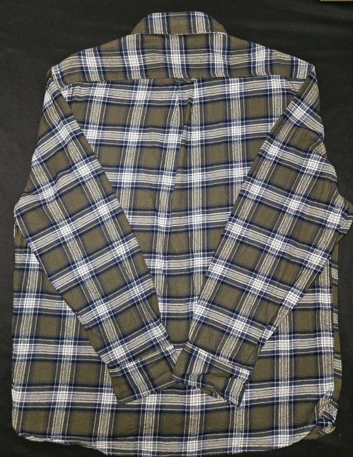 GENUINE JACHS MFG HERITAGE HEAVY COTTON FLANNEL GREEN PLAID MEN’S XL PO EXC.