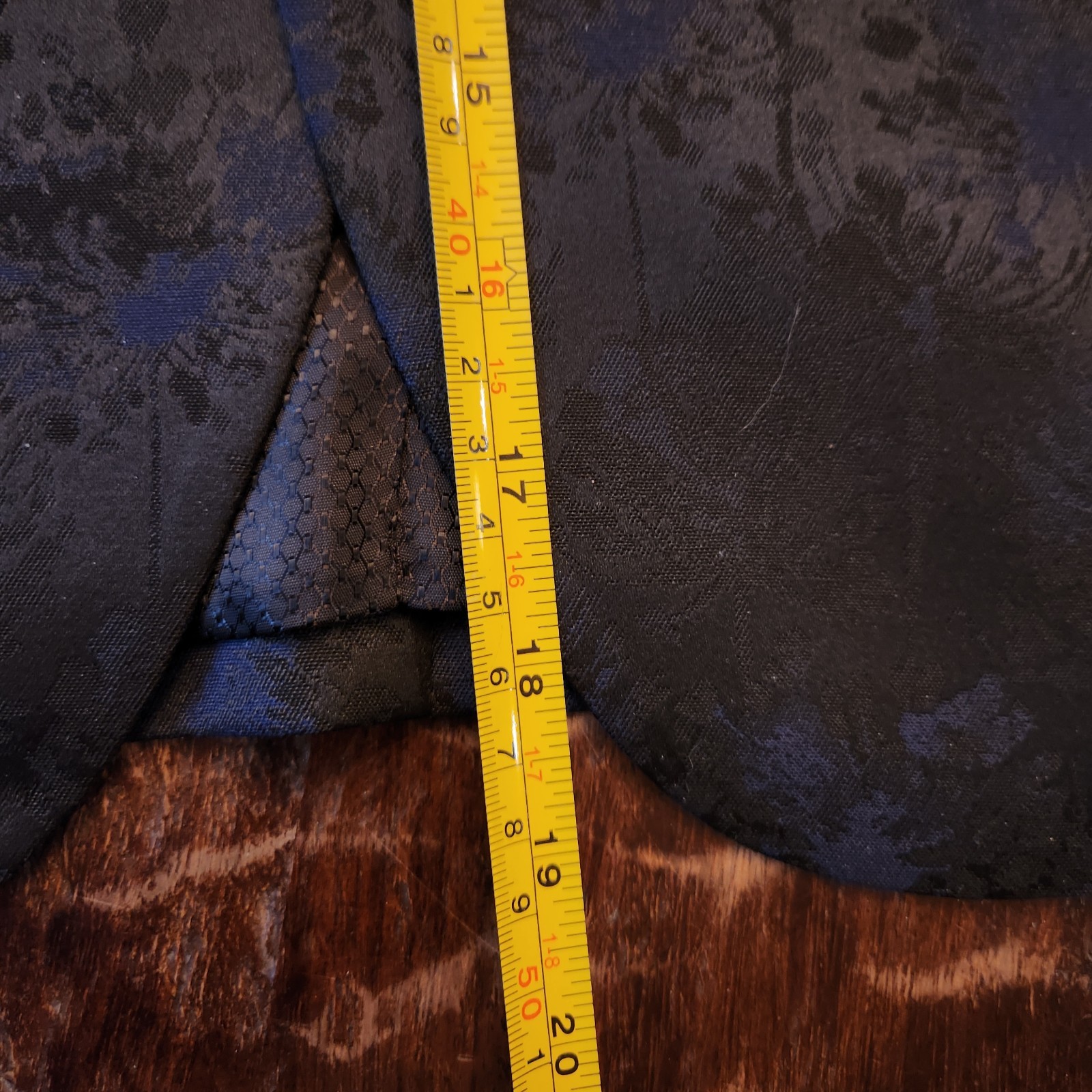 New Egara Tuxedo Jacket 38L Peak Lapel Brocade Dual Vent Dinner Jacket NWT -PROM