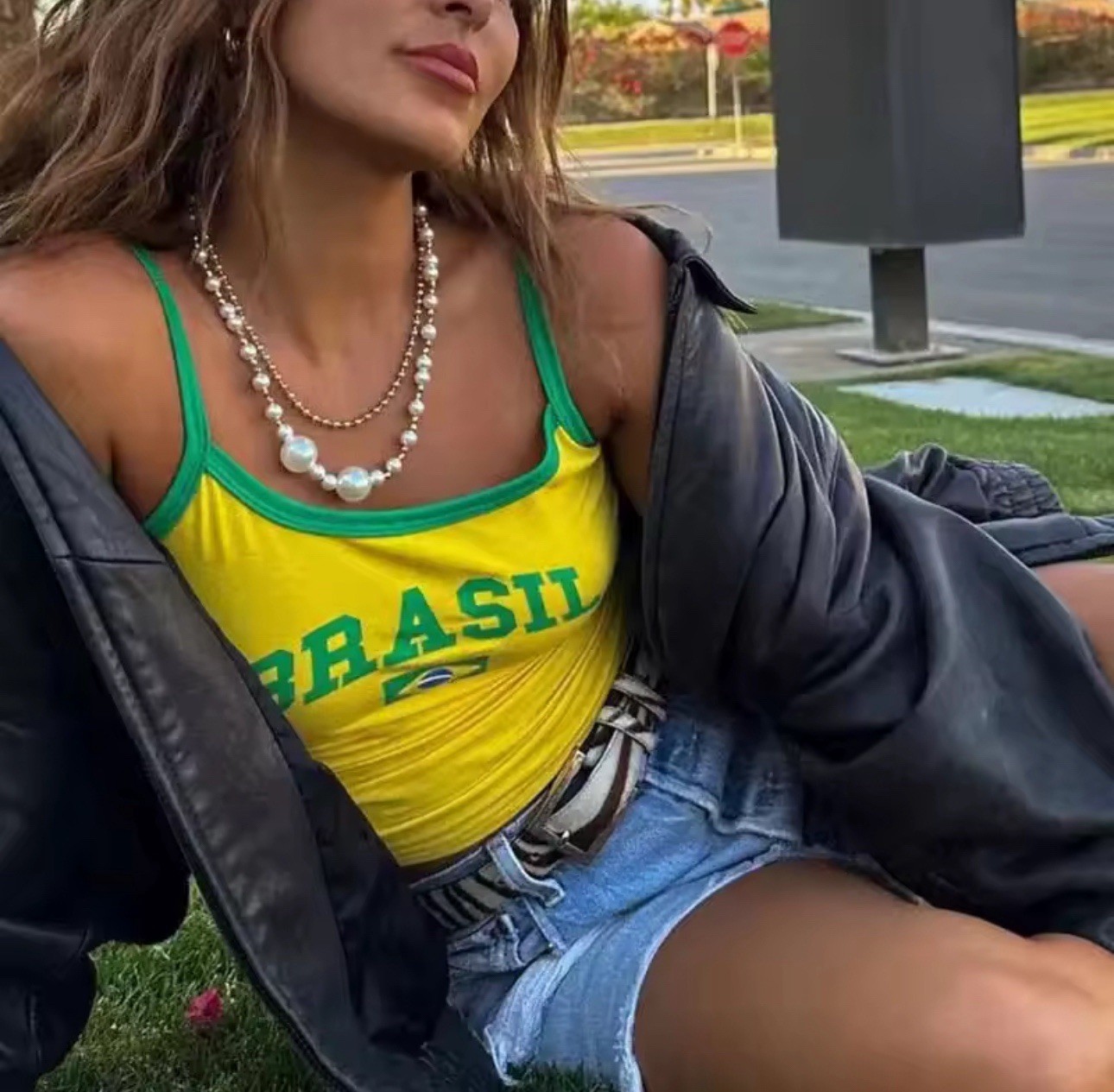 Brazil Tank Top Graphic Tees Women’s T-Shirt Tanks Summer Tops Sleeveless Yellow