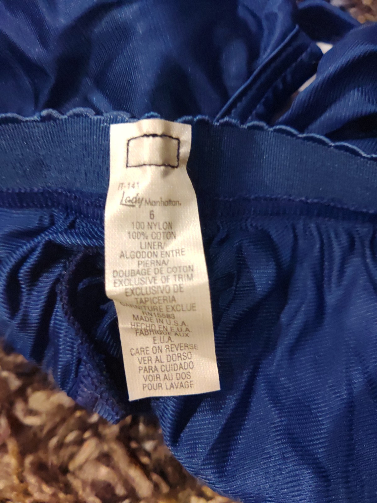 Vtg Lady Manhattan Size 6 Silky Soft Touch 100% Nylon Hicut Brief Panties NWT