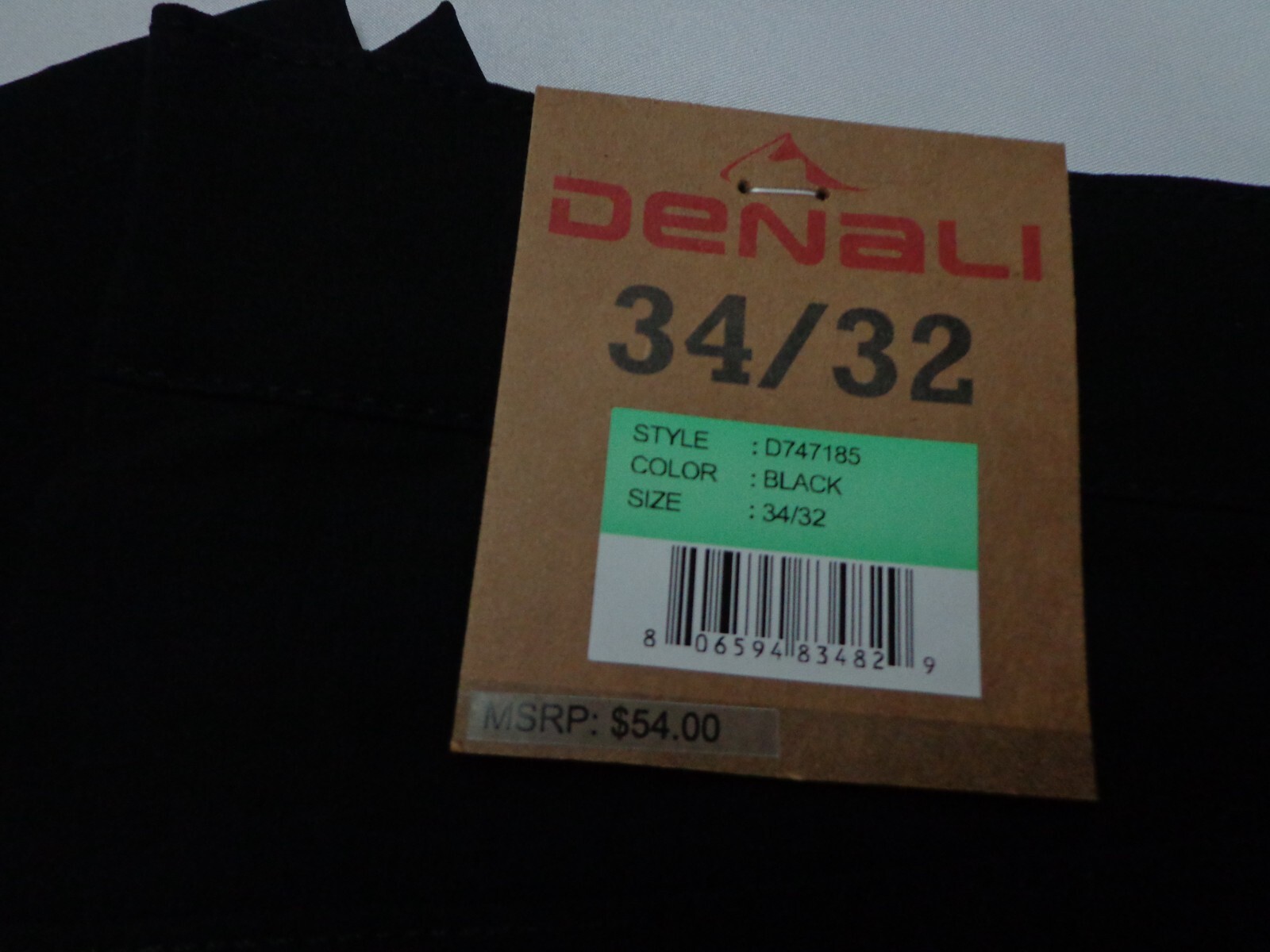 DENALI Black Tech Fabric Stretch Pants NWT 34/32 MSRP $54
