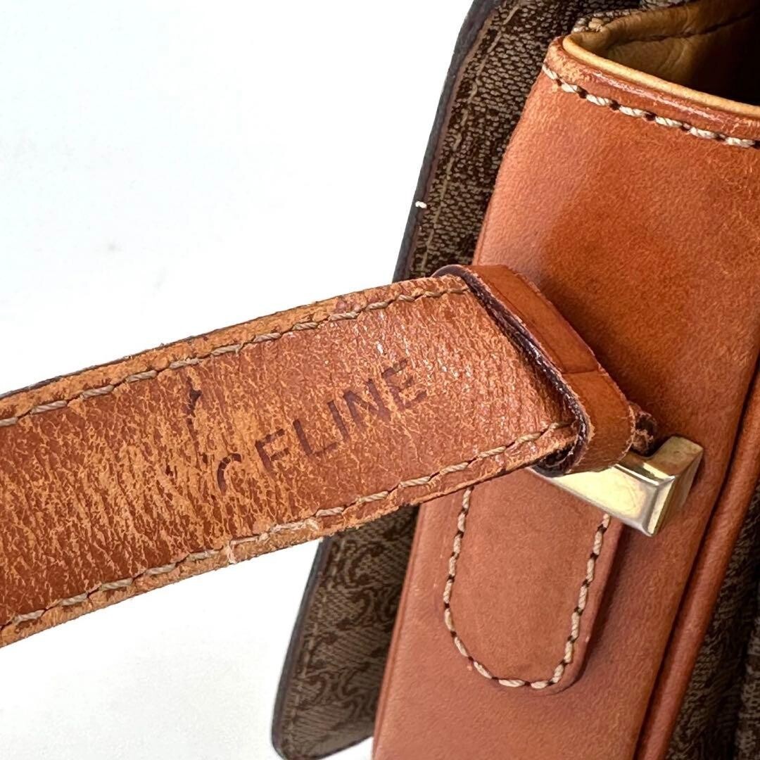 CELINE Shoulder Bag Macadam Horse carriage hardware Authentic From Japan