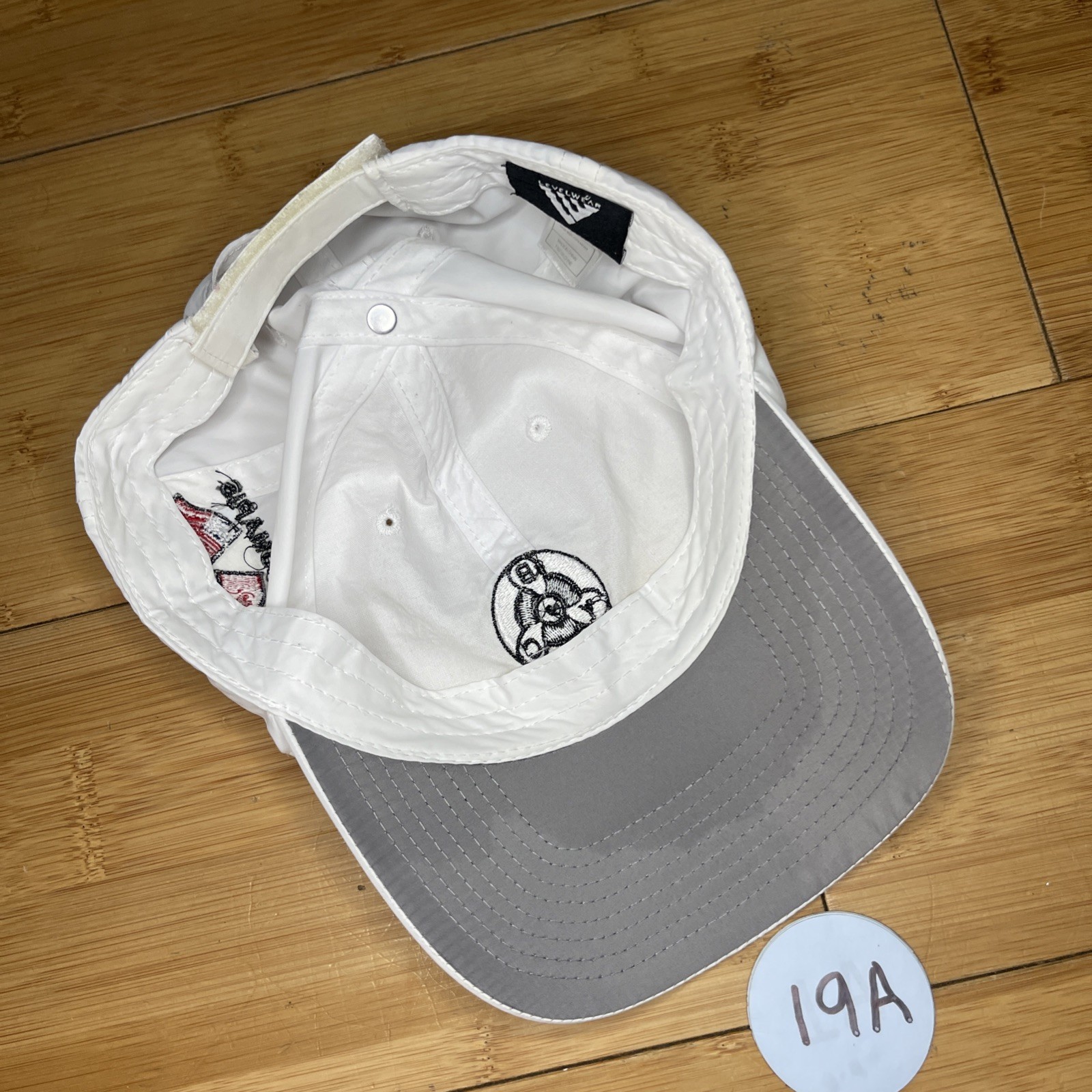 BYC YBC Propeller American Canadian Flag White Performance Adjust Hat Cap Golf