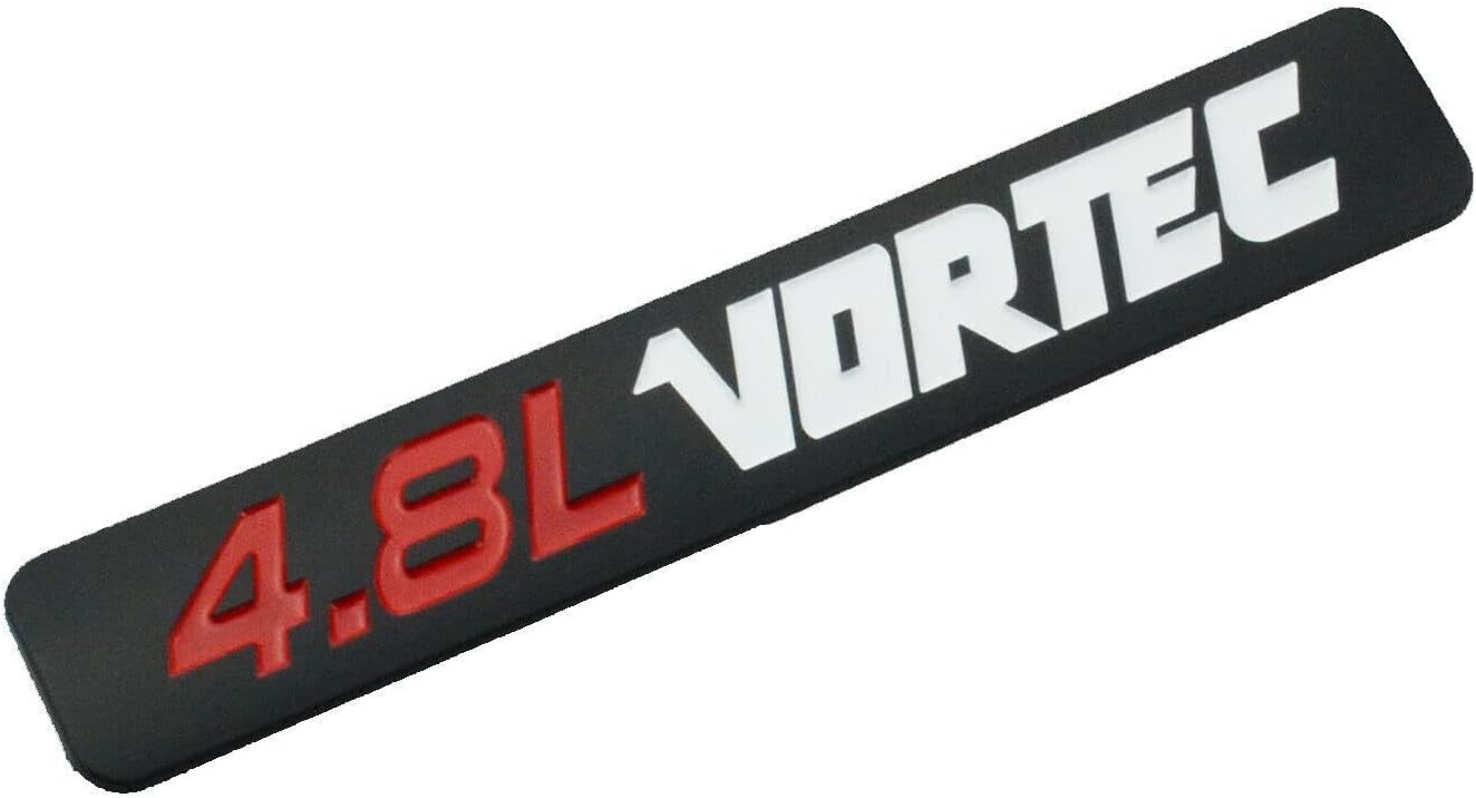2pcs 4.8L Emblem Badge for Colorado Sierra Silverado 15 Color: Black Red White