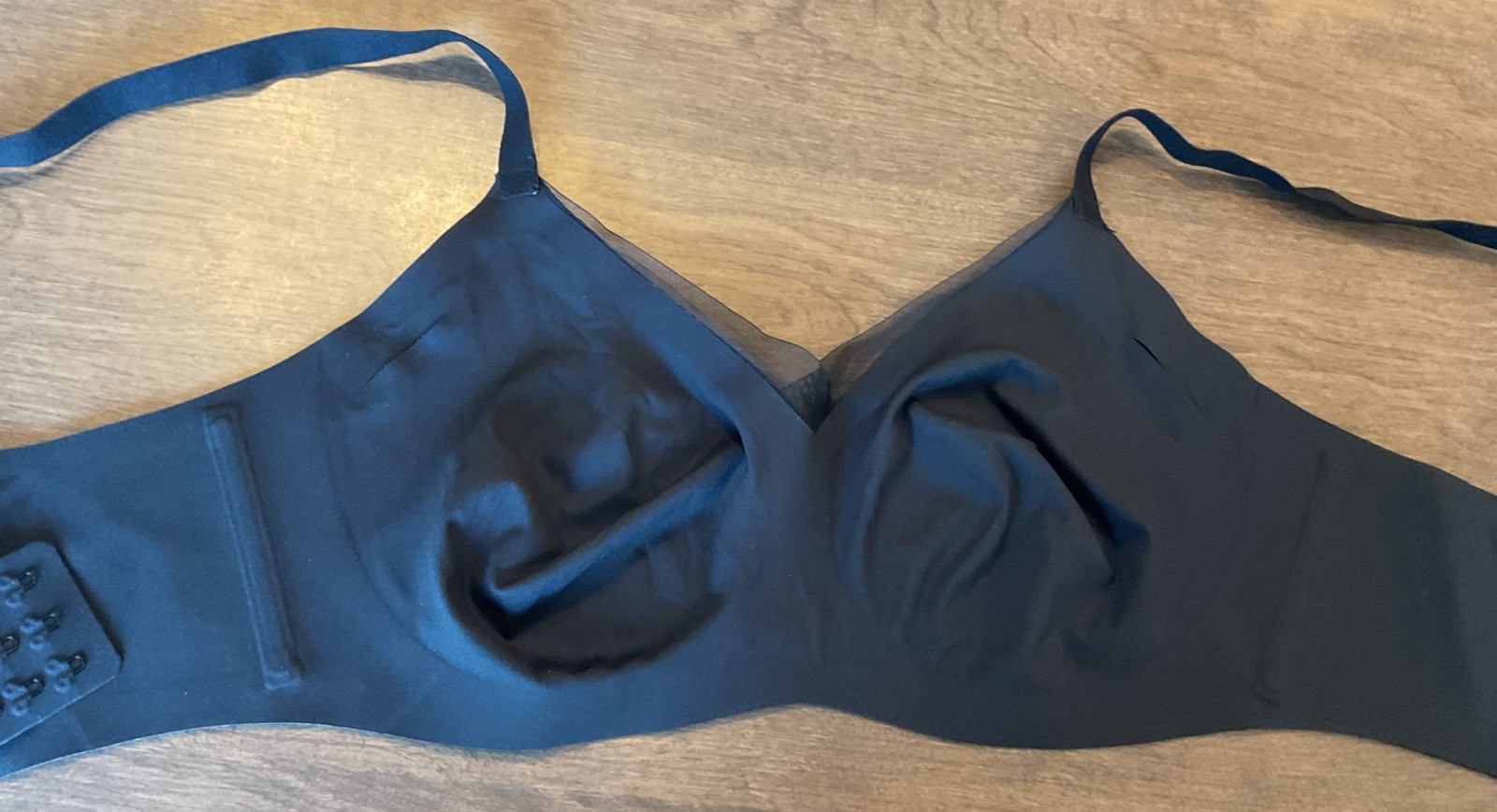 Honeylove Women’s Crossover Wire Free Bra Black Medium 36B / 36C No Pads New
