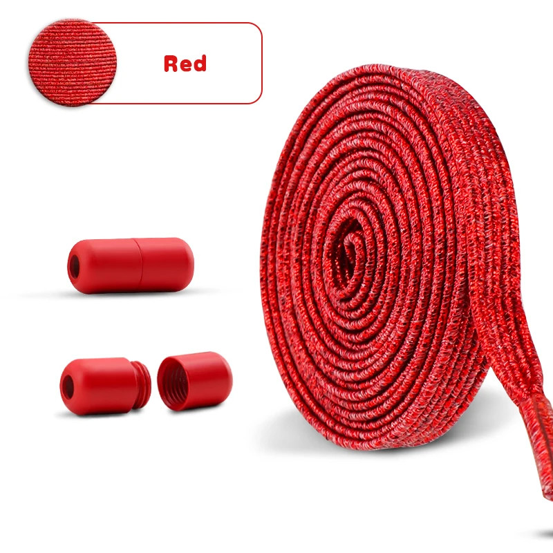 1Pair Colorful Shoelaces Without ties Kids Adult 0.7cm Flat Shoelace for Shoes E