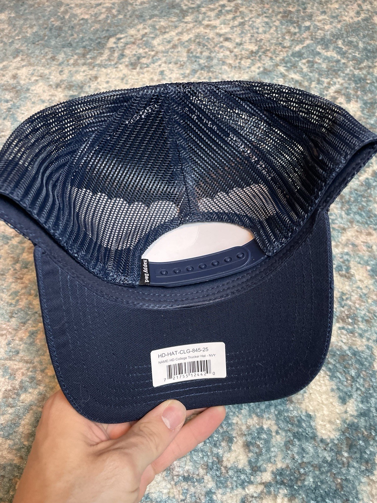 NWT Happy Dad Hat Dark Blue OG College Dad Hat Happy Dad Nelk
