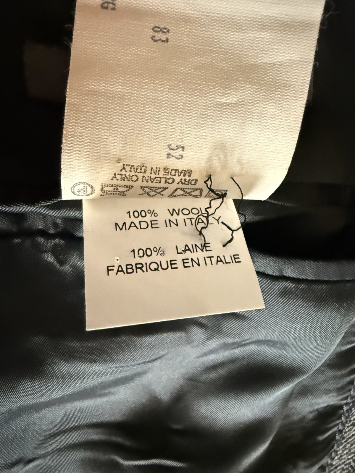 john varvatos hand made italian suit 40, 42