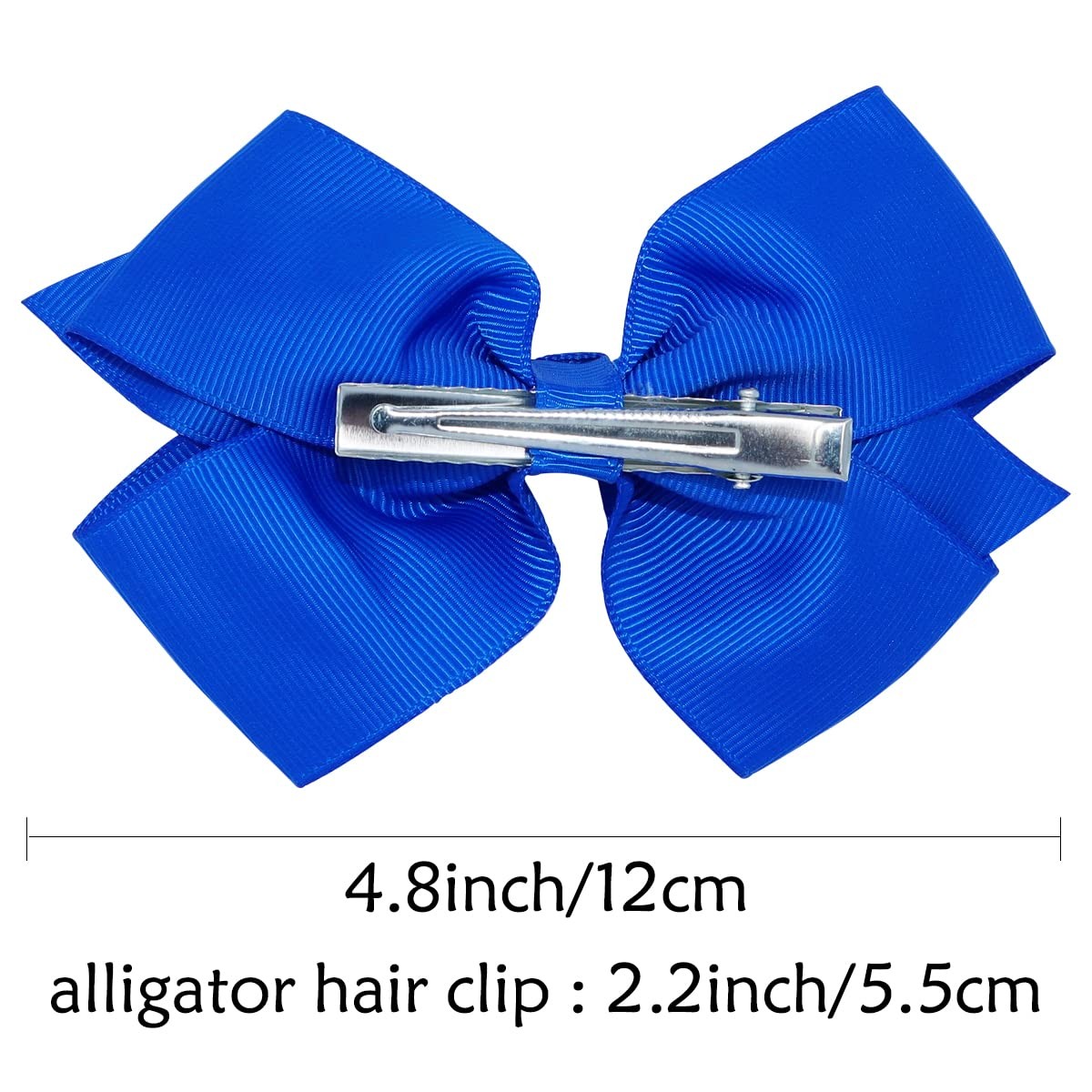 WillingTee 40 Colors Hair Bows for Fine 4.8 Inch (Pack of 40), 40