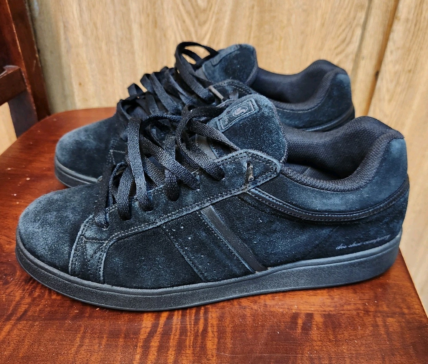 DVS Steve Berra Black Suede Skate Shoes Y2K Puffy Mens Sz 10.5 READ Description