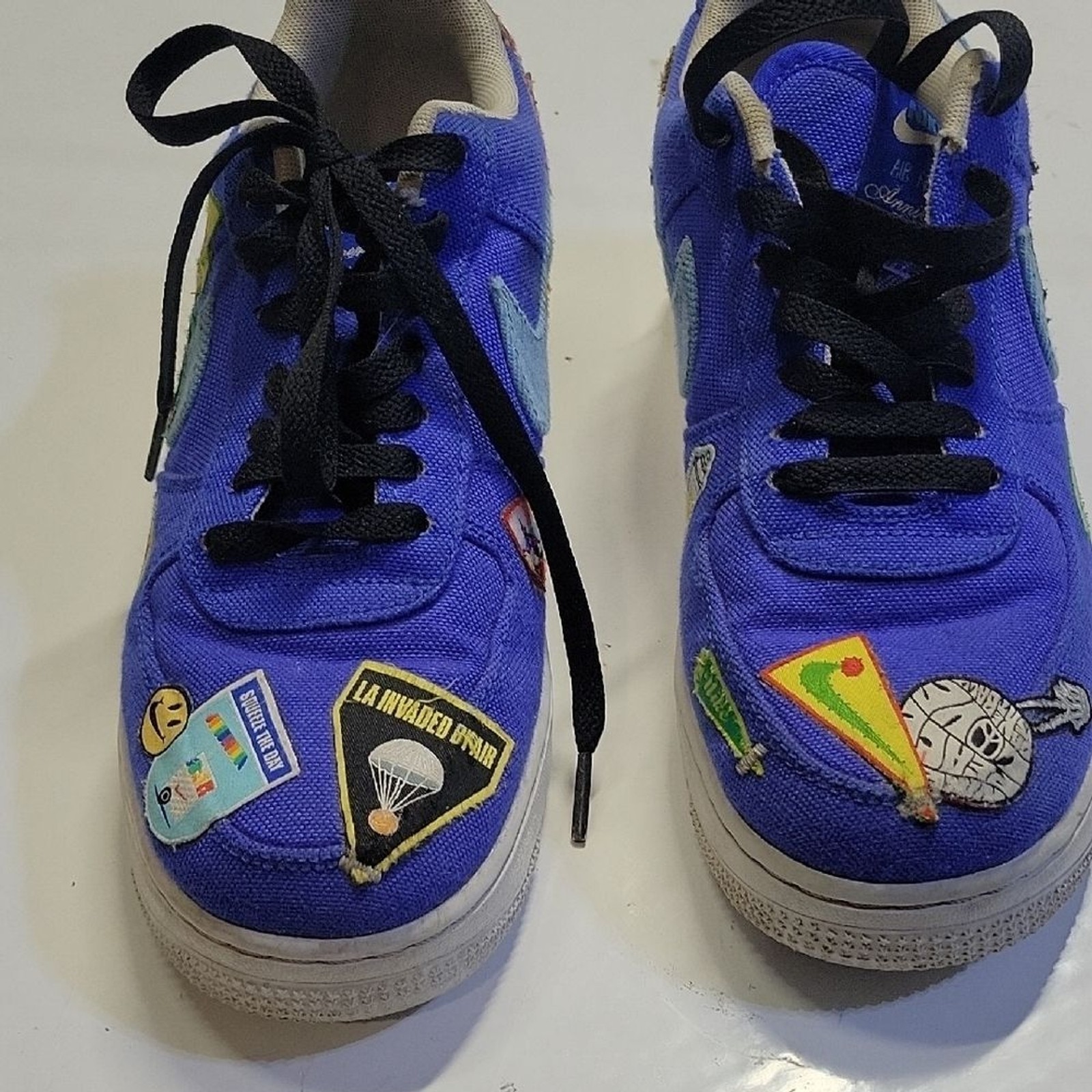 Nike Mens 6 Nike Air Force 1 Low ’07 PRM “Los Angeles Patched Up” Rare & Awesome