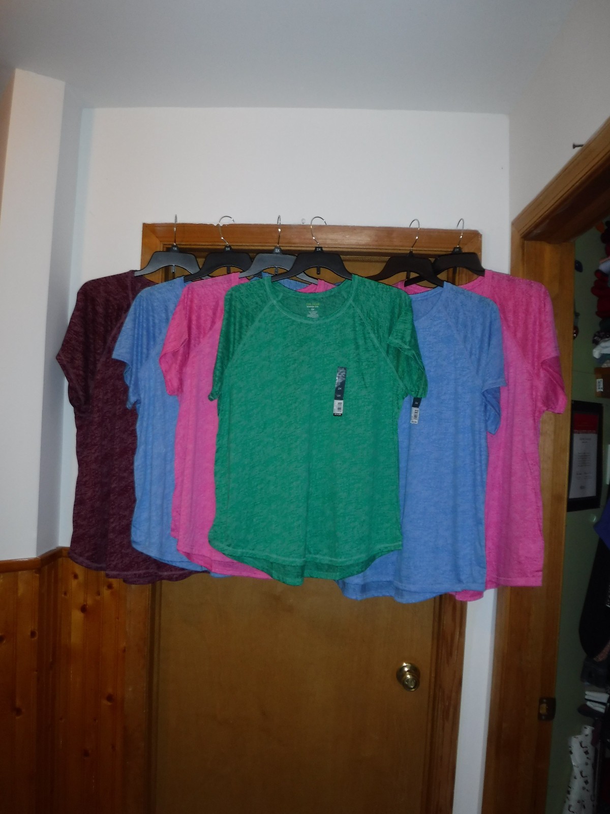 Size Plus Short Sleeve Active T-Shirts ,3X,2X,1X,Tek Gear Many Colors NWT