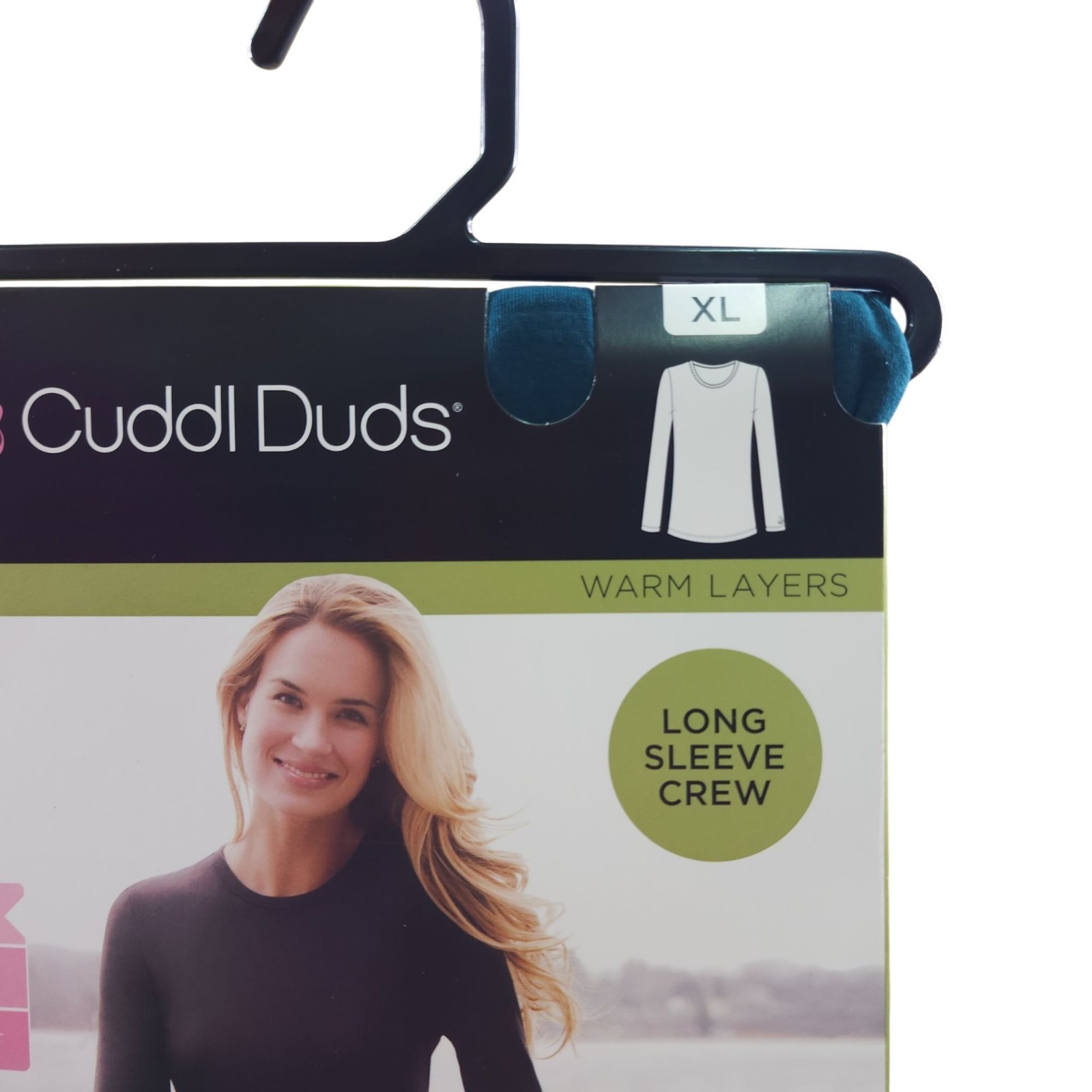 Cuddl Duds Softwear Long Sleeve Crew Top Womens XL Shirt Warm Layers Stretch