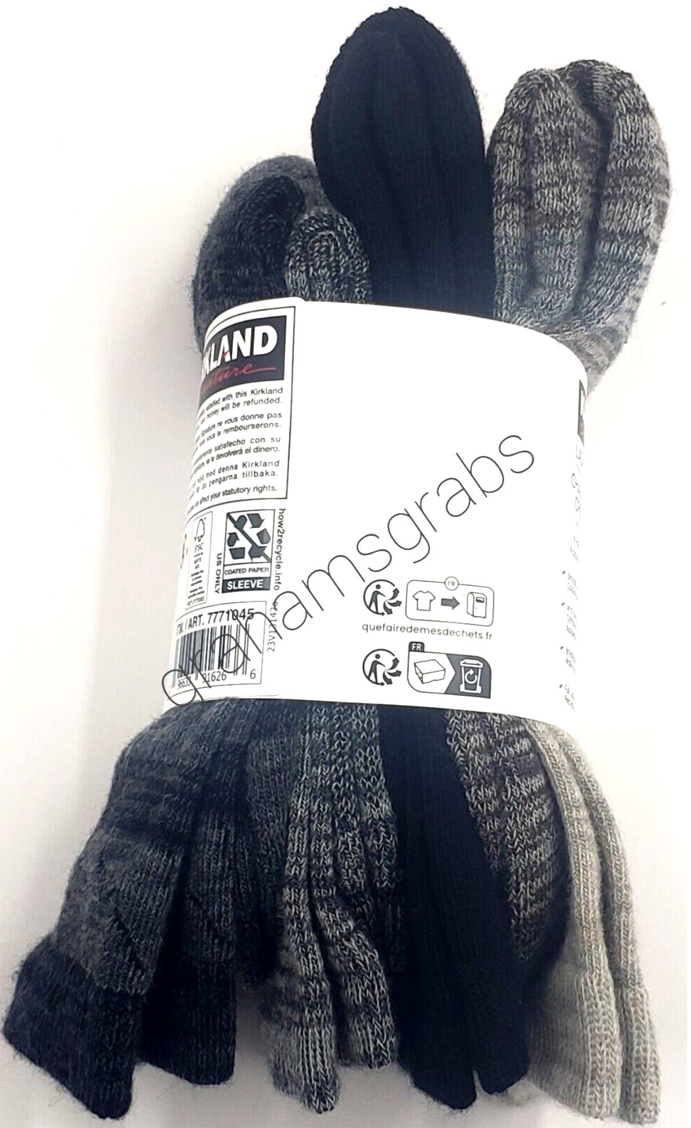 KIRKLAND LADIES WOMENS EXTRA FINE MERINO WOOL BLEND CREW SOCKS (4 PAIR) CHOICE!