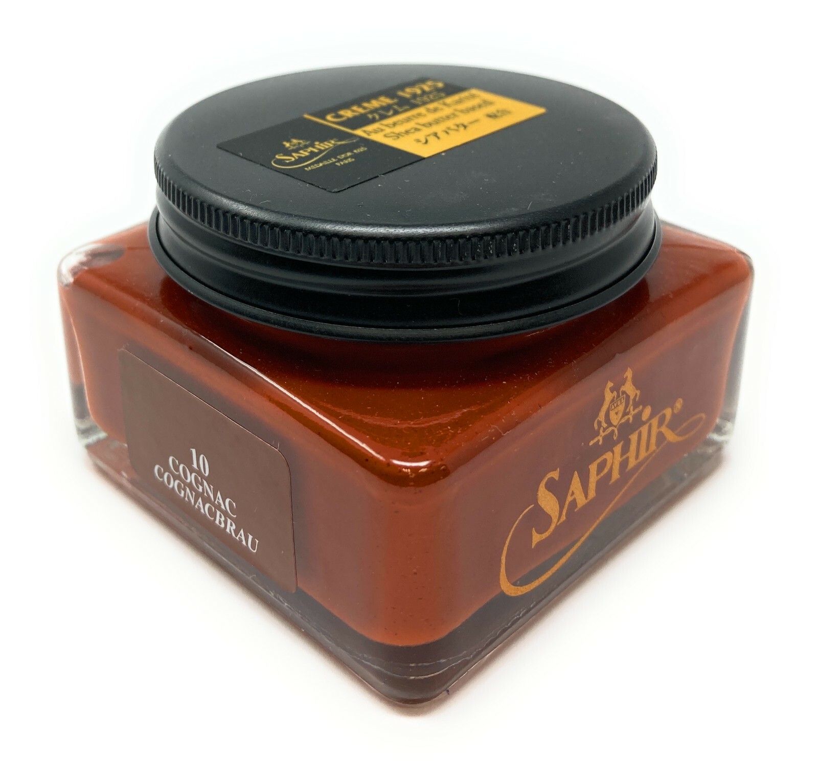 Cognac Saphir Medaille d’Or Pommadier Shoe Cream 75ml Jar – Made in France