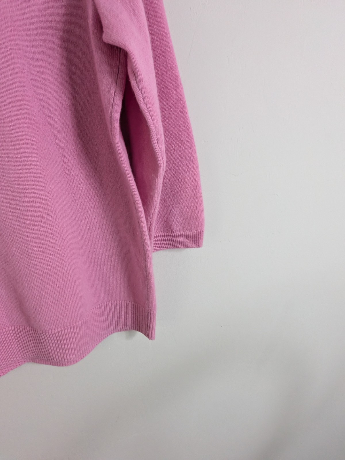 Talbots Sweater Women’s Large Petite Pink 100% Cashmere Stretch Casual