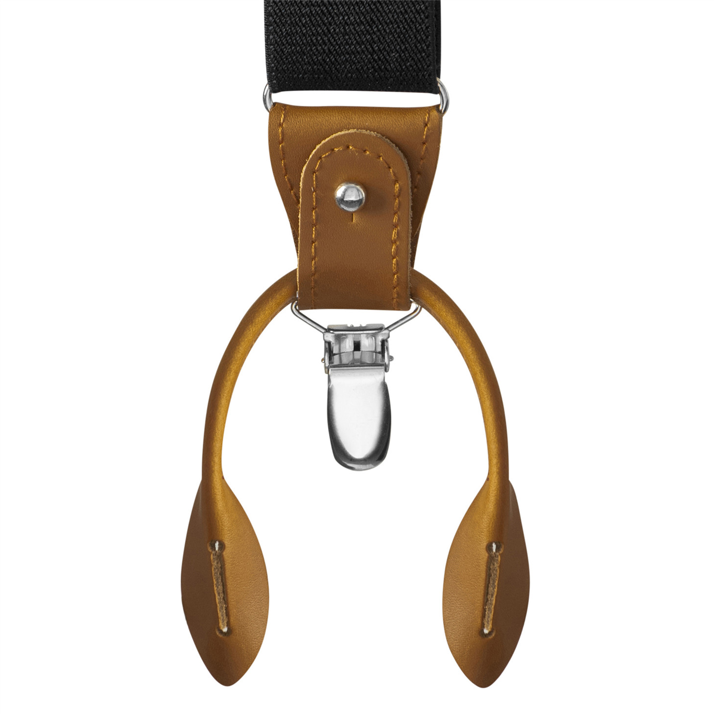 Buyless Fashion Men Adjustable Suspenders 48″ 1 1/4″ Clips And Buttons Y Back