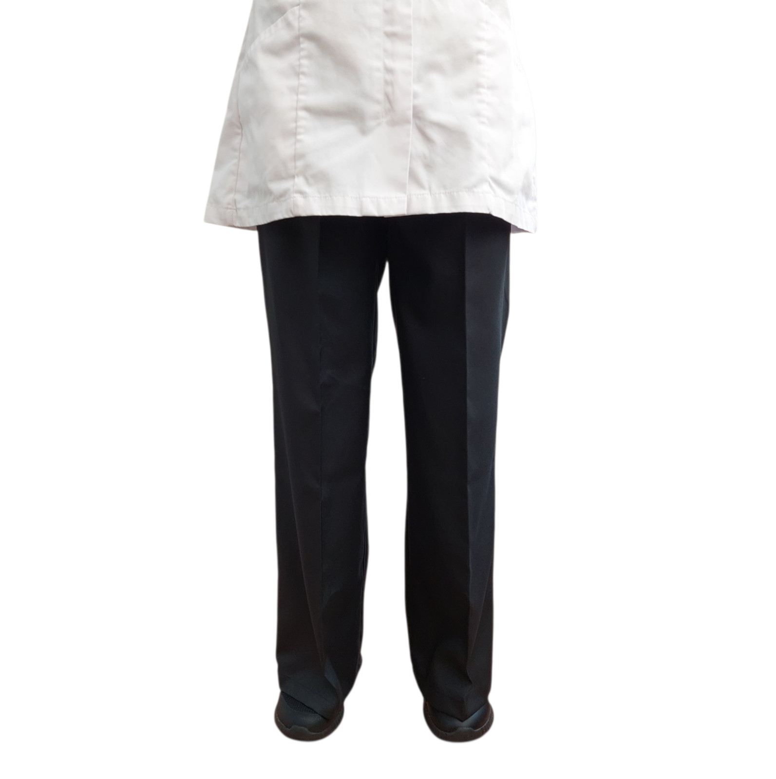 Nurses trousers therapist Care Hospital trousers wide leg easy care BLACK