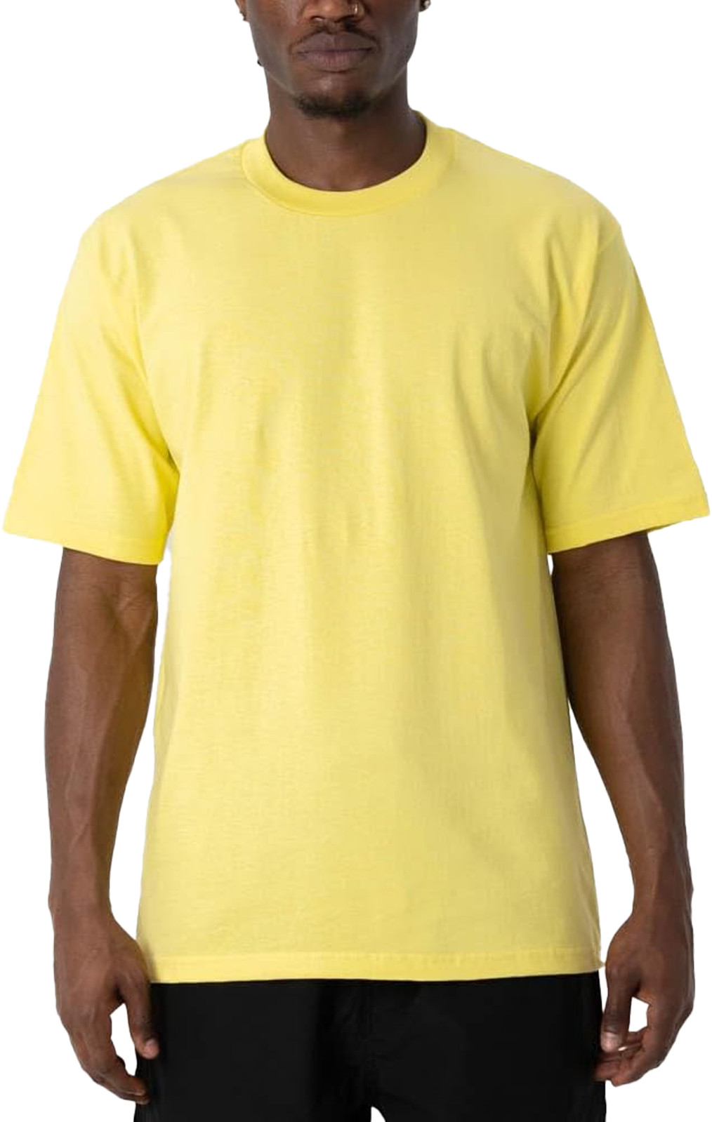Pro Club Men’s Heavyweight T-Shirt Crew Neck Plain Blank Short Sleeve Tee All Si