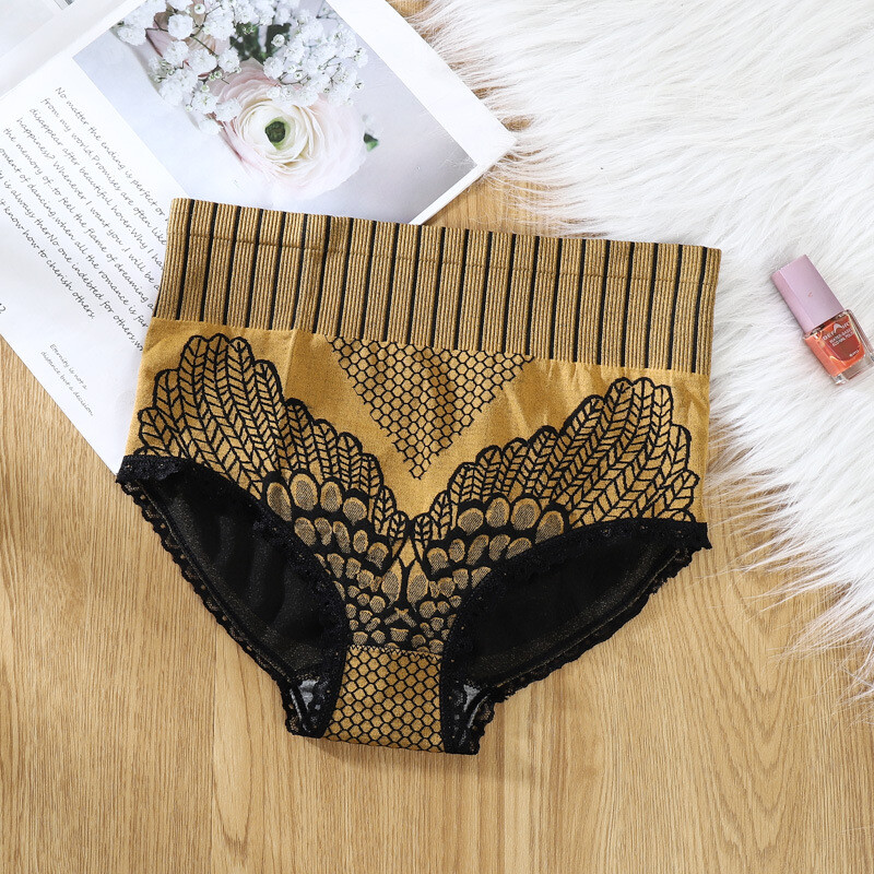4 7P Women High-Waist Panties Hip Pants Soft Sexy Body Shaping Pants Leggings US