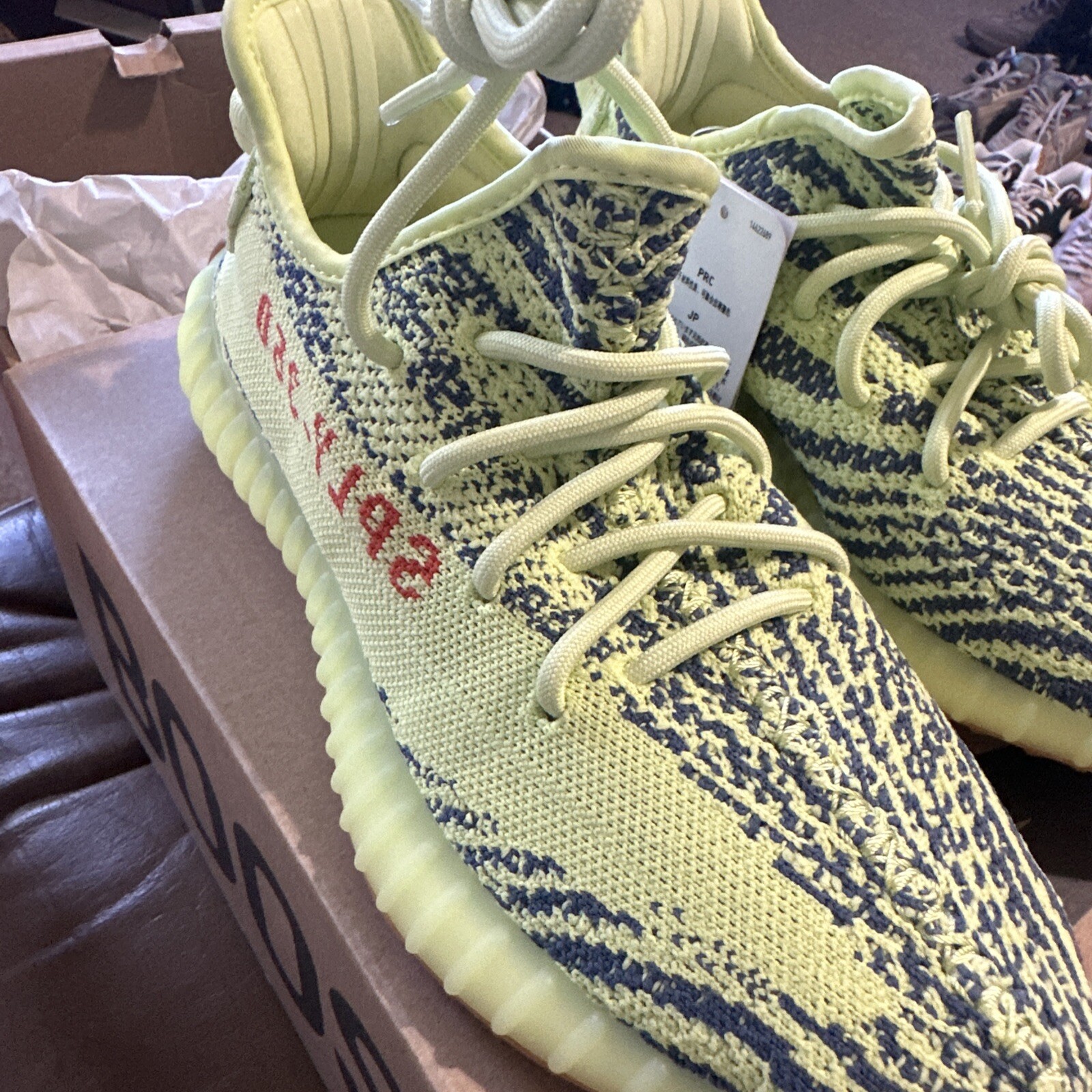 Size 5 Left And 6.5 Right – adidas Yeezy Boost 350 V2 Low Semi Frozen Yellow