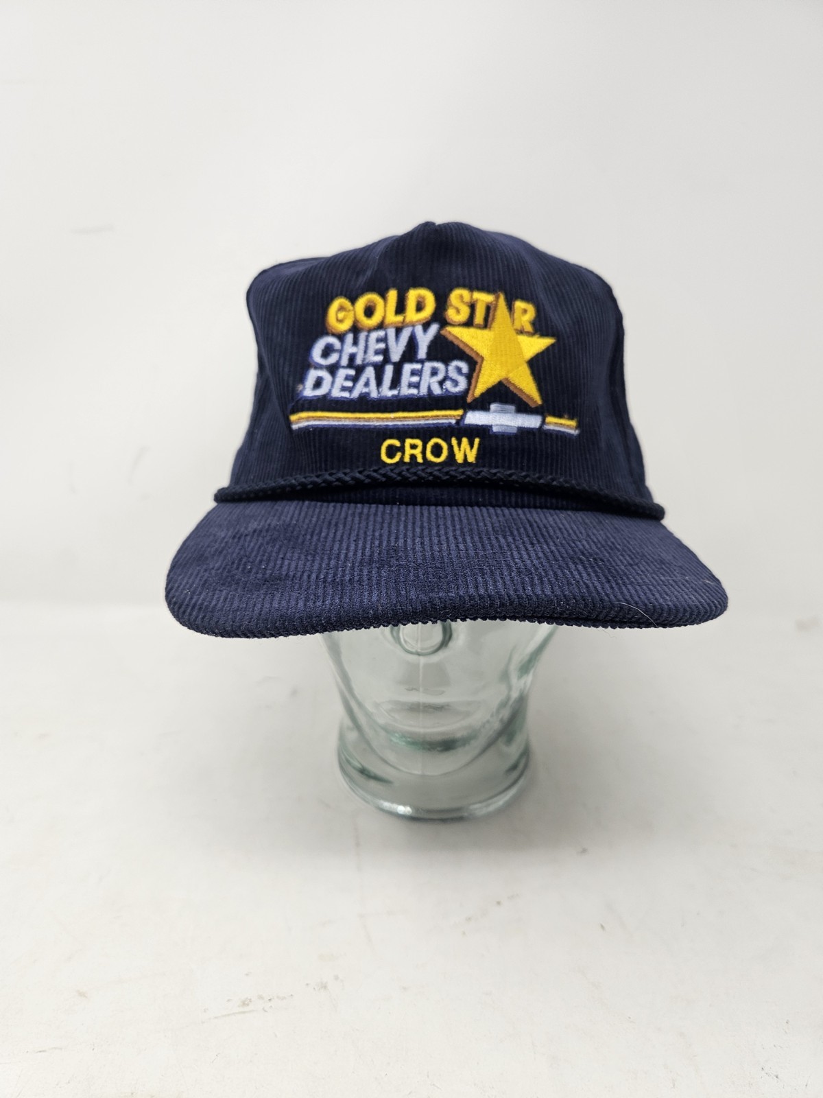 Calhead Gold Star Chevy Dealers Blue Corduroy Hat