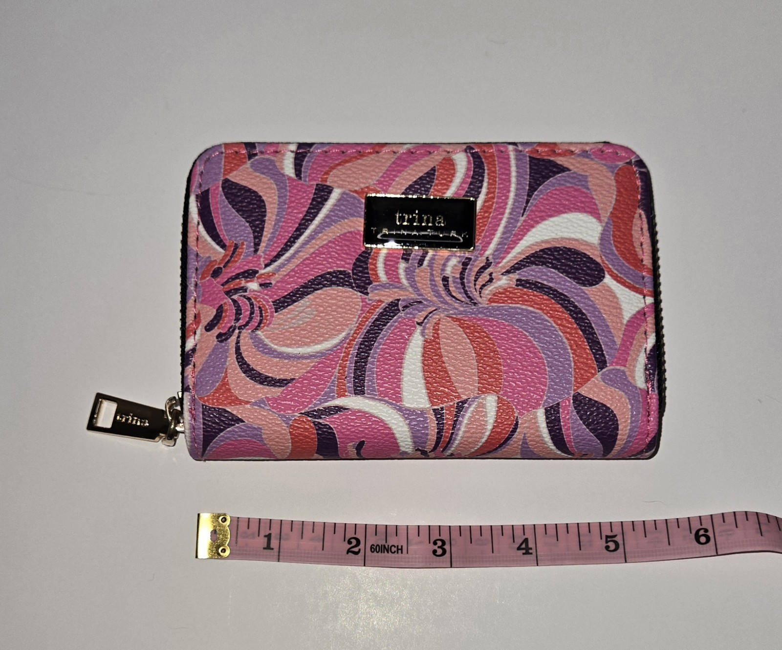 Trina Turk Sea Anemone Small Zip Around Wallet