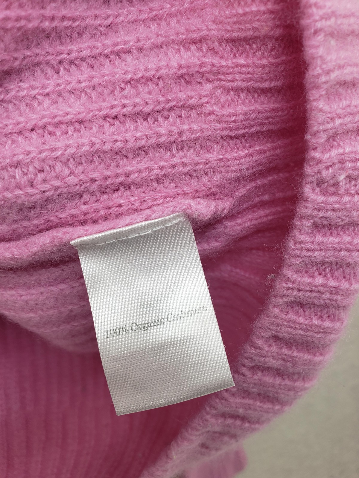N Peal Sweater Womens Medium Pink Organic Cashmere Textured Knit Pullover Jumper