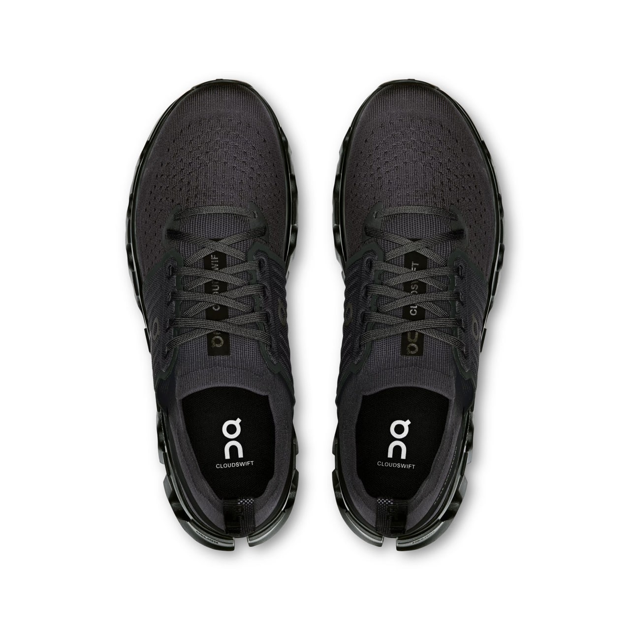 On Men’s Cloudswift 4 Black Eclipse Lightweight Road Running Shoes