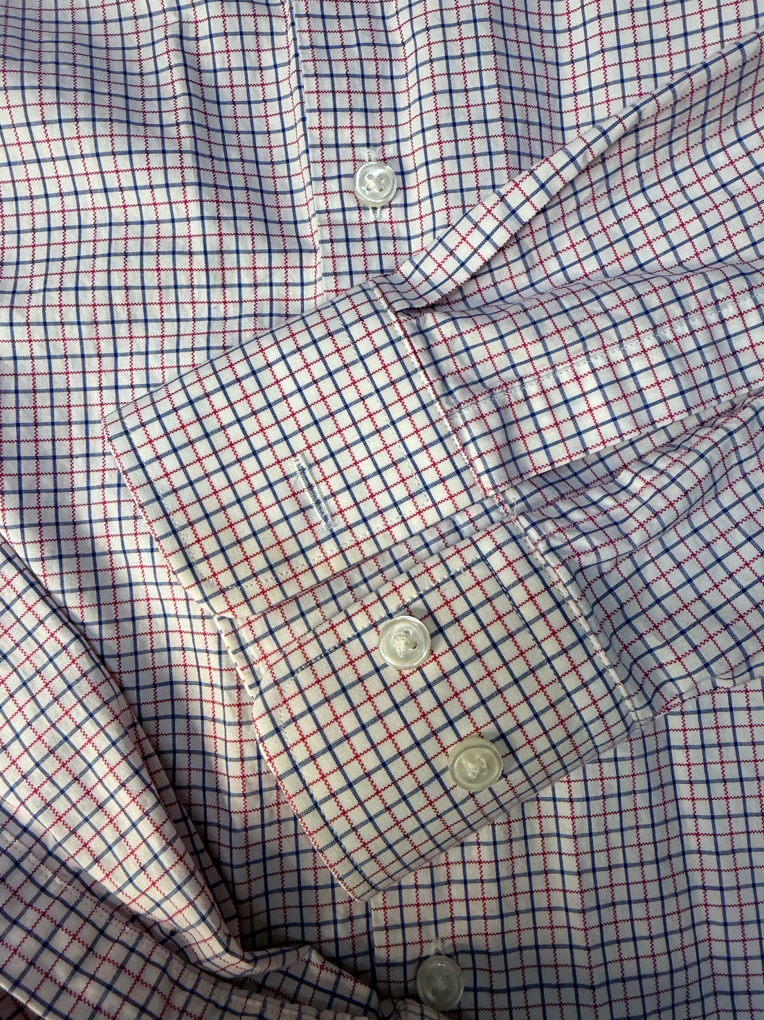 Hugo Boss Men’s Checkered Dress Shirt M Cotton Old Money Office Ivy League