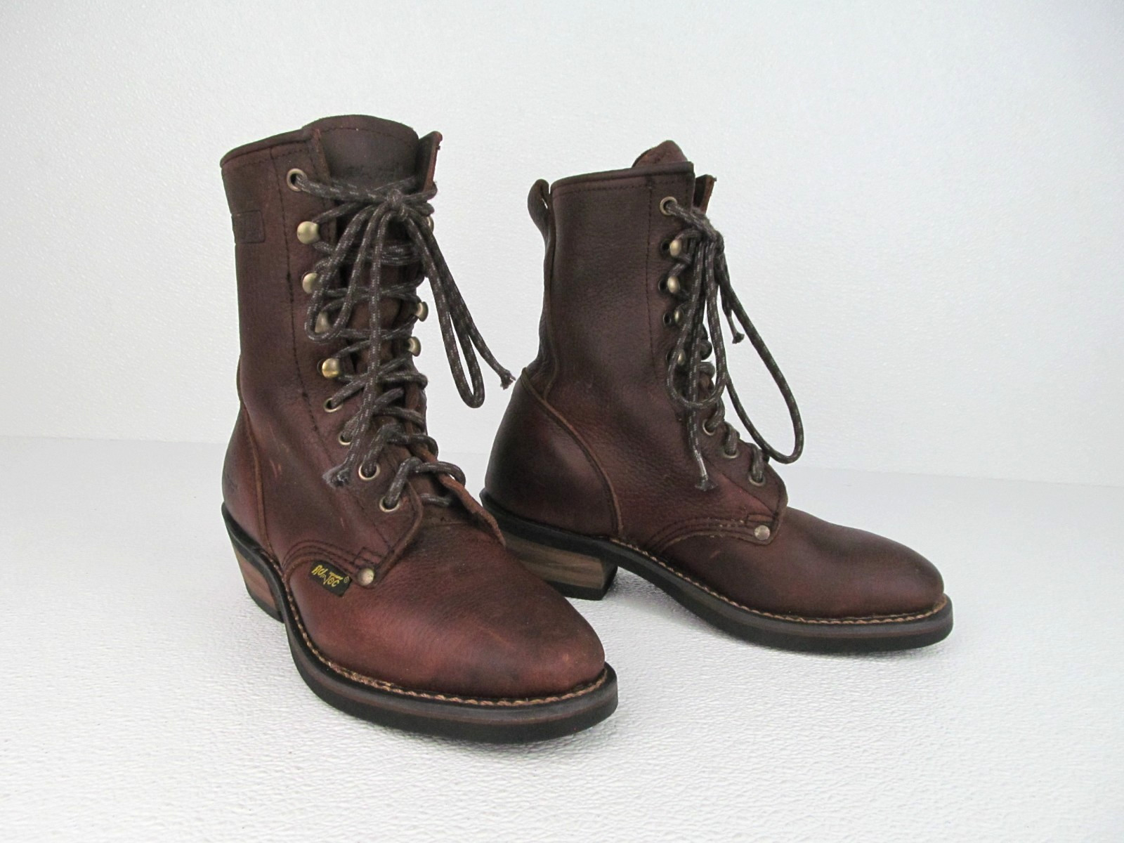 AdTec Women’s 2173 Packer Boots 8” Brown Oil Tanned Leather size 6.5 M
