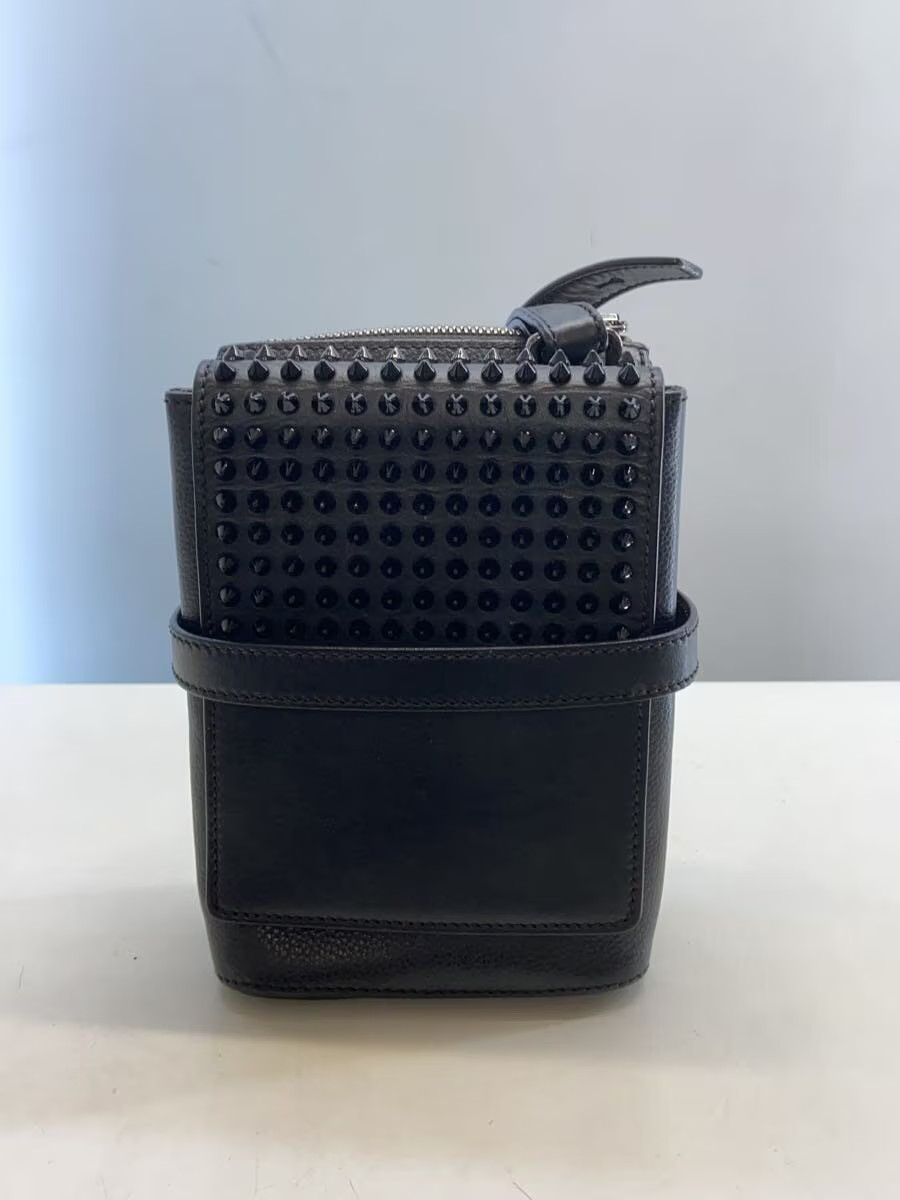 Christian Louboutin Benesh Reporter Shoulder Bag Leather BLK Solid