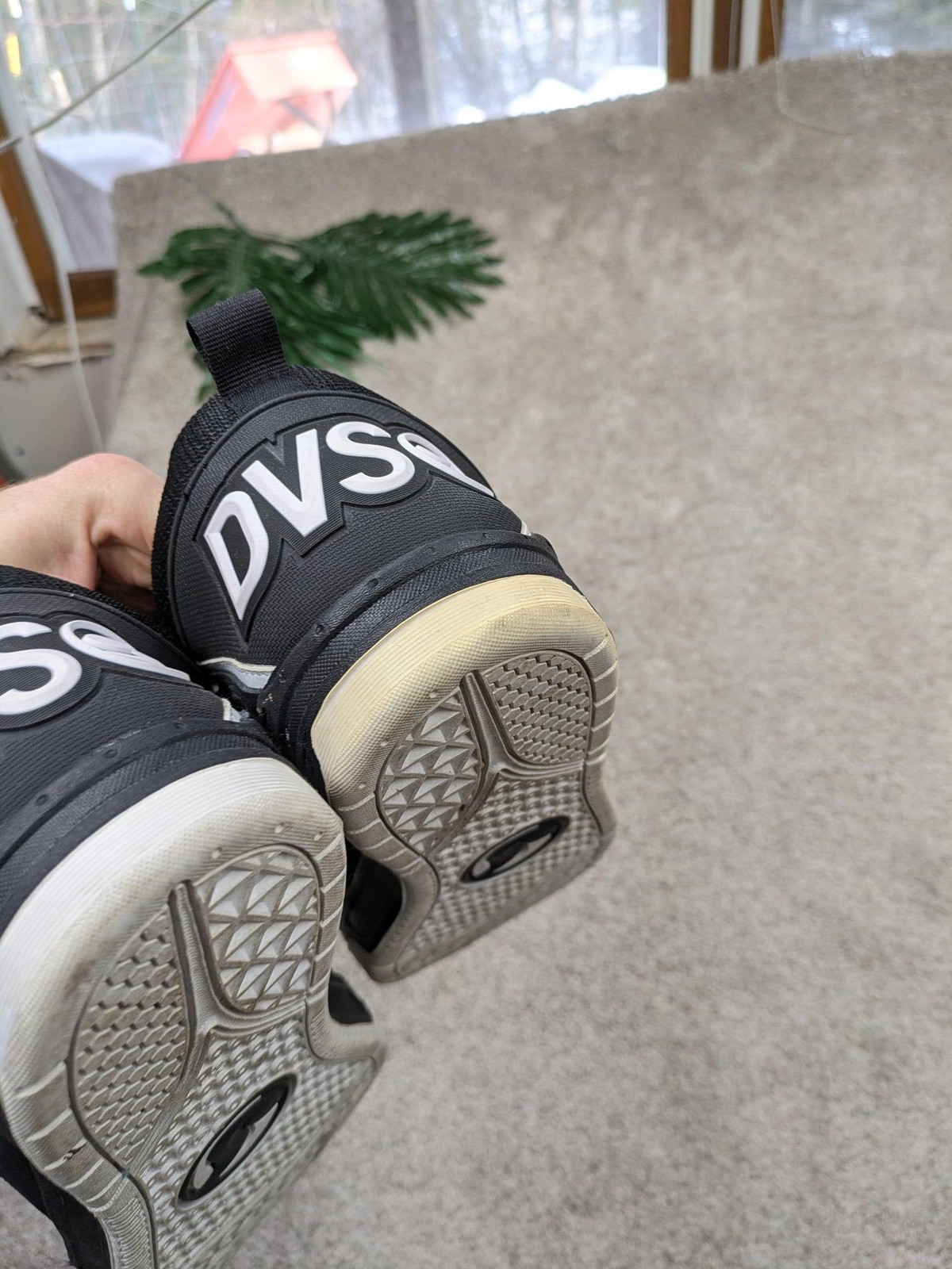 DVS Comanche Shoes Mens Size 12 Black White Low Top Skate Sneakers DVF0000029